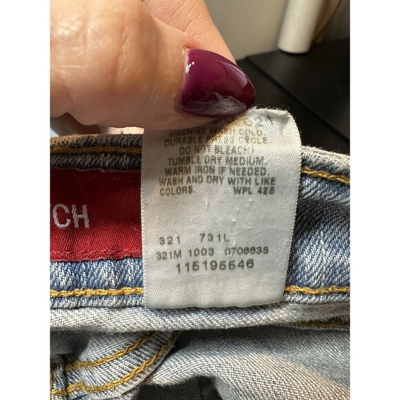 Levi’s 519 Vintage Jeans Low Stretch Flare Light Wash Sz 11 Junior Long - Picture 10 of 12